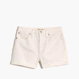 Brand New Madewell High-Rise Denim Shorts in Tile White With Tags Still On